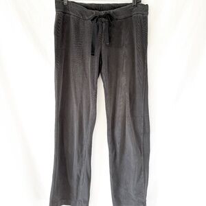 PUMA Velour Gray Drawstring Lounge Pants Large